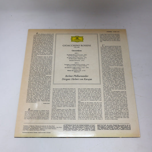 Herbert von Karajan Rossini Ouvertüren Berliner Philharmoniker Record 2530 144