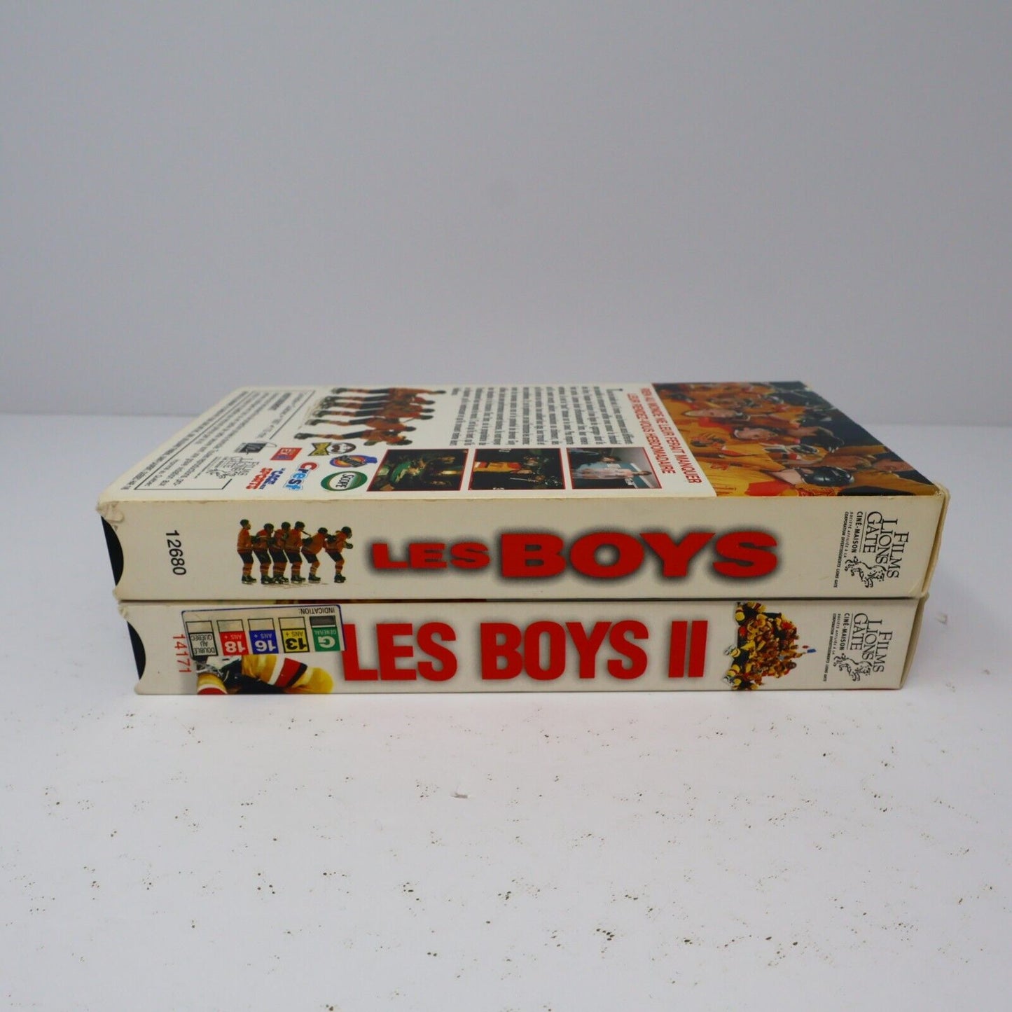 Les Boys 1 & 2 Lot de 2 VHS NTSC Testés Français/French Québécois Hockey Comédie
