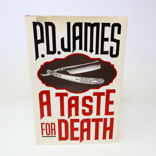 1986 A Taste For Death P. D. James Mystery Thriller Crime Knopf Hardcover Book