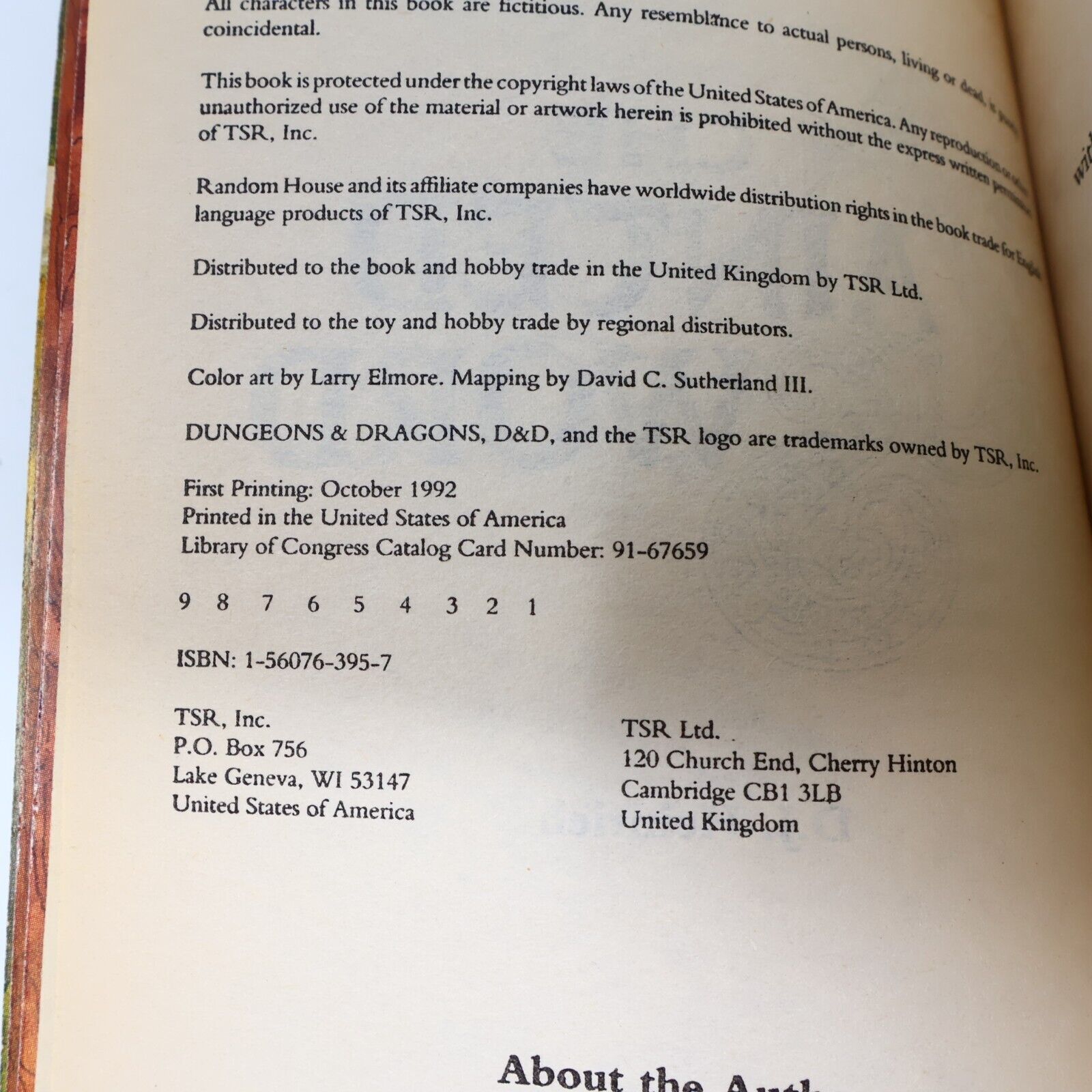 1992 The Tainted Sword The Penhaligon Trilogy #1 by D. J. Heinrich D&D 1st Print