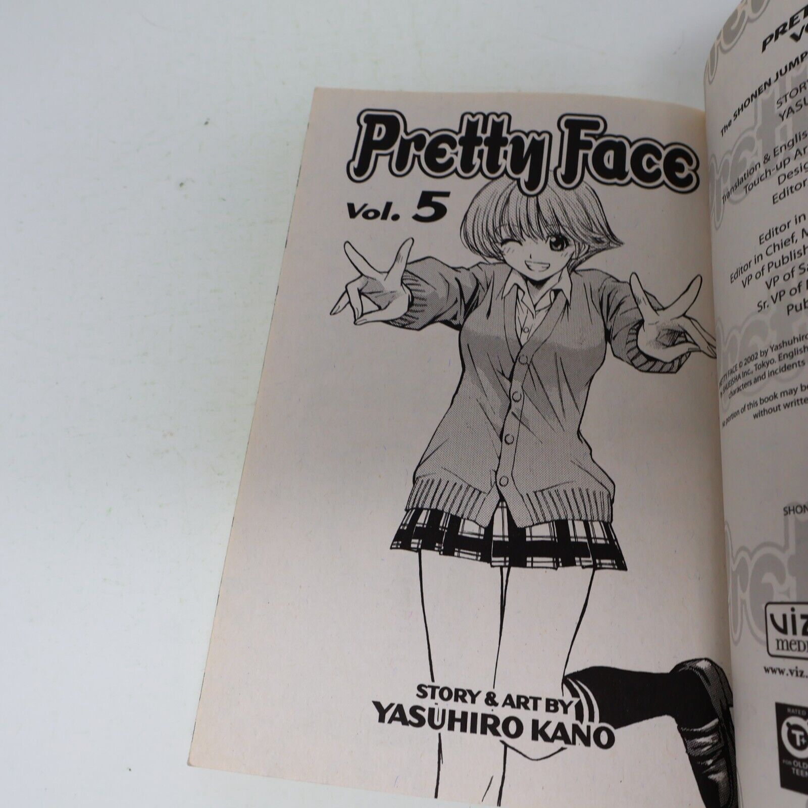 Pretty Face #5 Yasuhiro Kano Shonen Jump Advanced 2008 1st Print Viz Paperback
