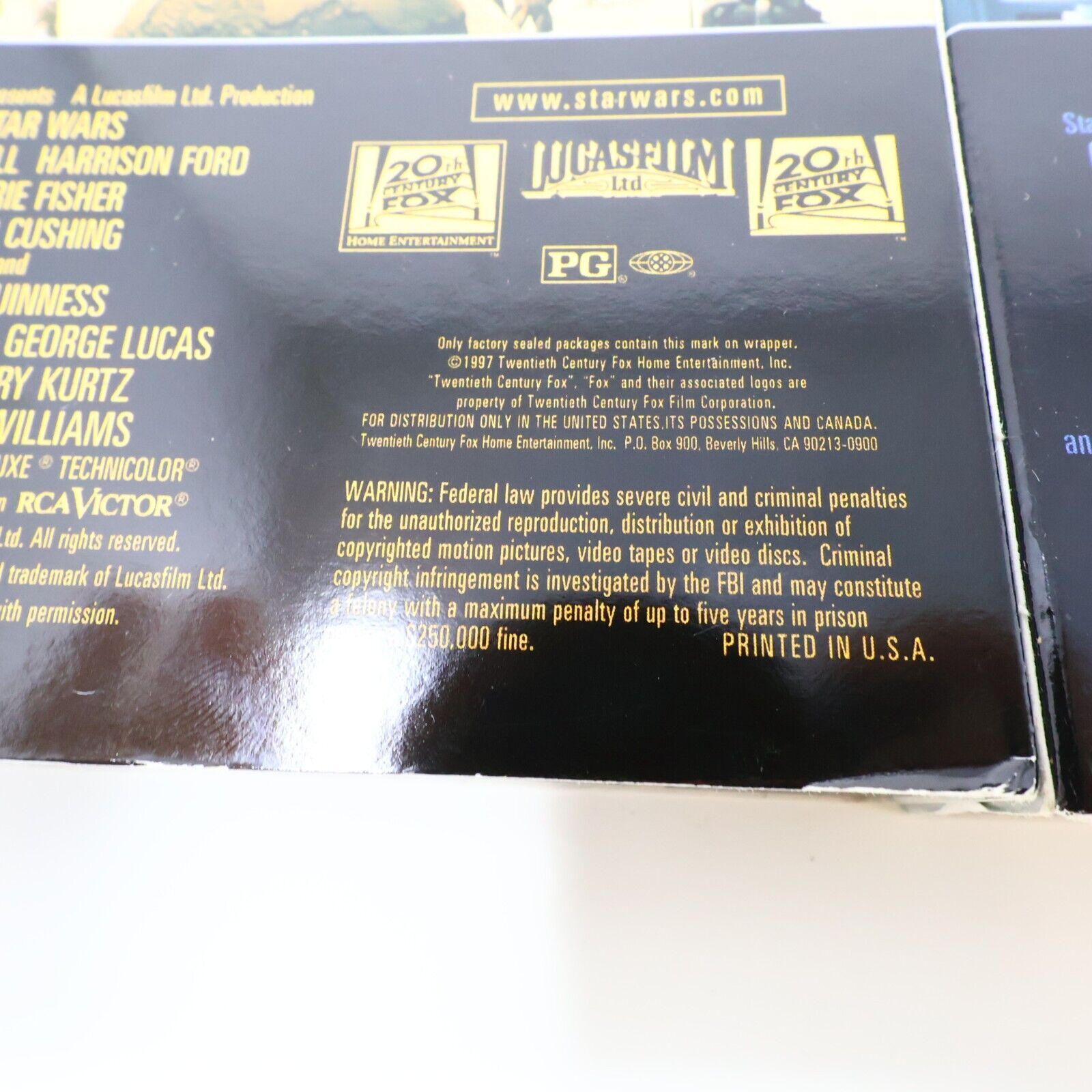 Star Wars Trilogy VHS Special Platinum Widescreen Edition Tested Fox Video 1997
