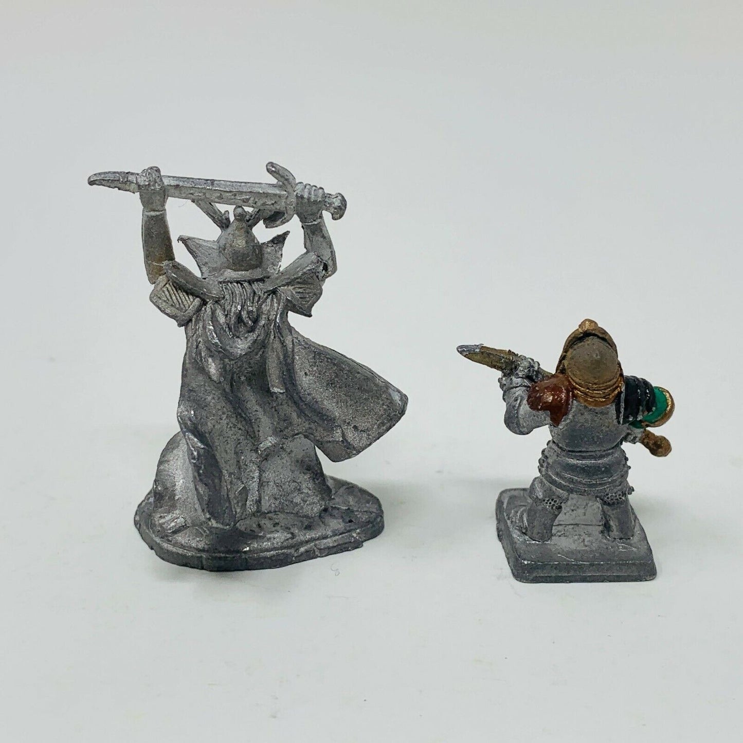 4 Miniatures Metal Figures Ral Partha & RAFM Orc Biker Elven Dwarf Mixed Lot 90s