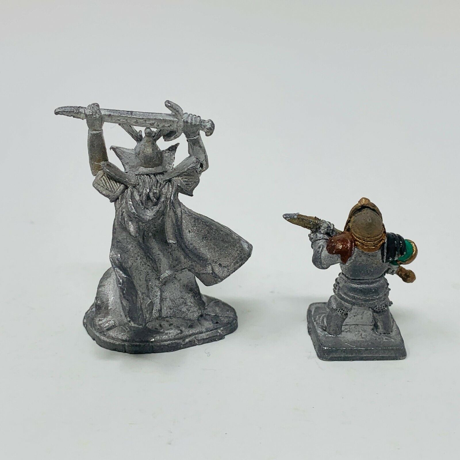 4 Miniatures Metal Figures Ral Partha & RAFM Orc Biker Elven Dwarf Mixed Lot 90s