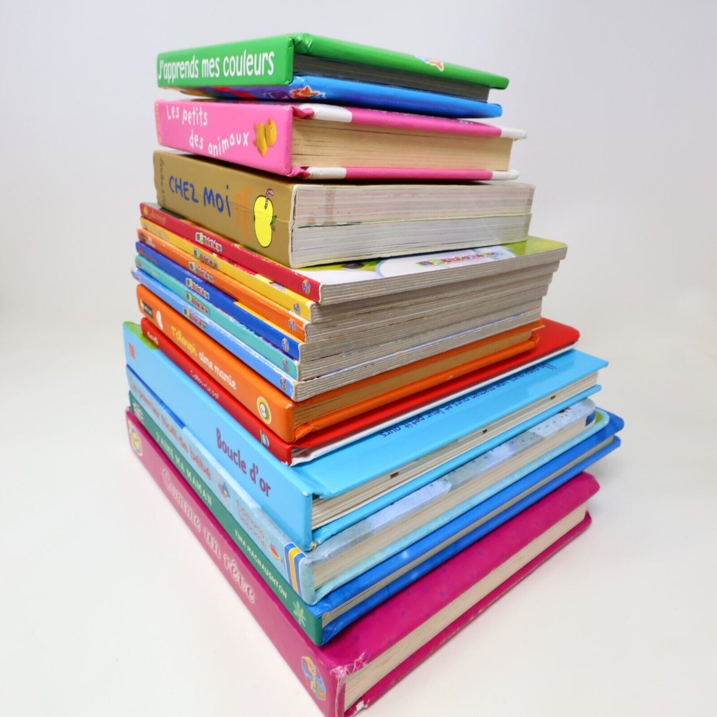 Lot 15 Livres Cartonnés Jeunes Enfants Français Young Children French Bundle Mix