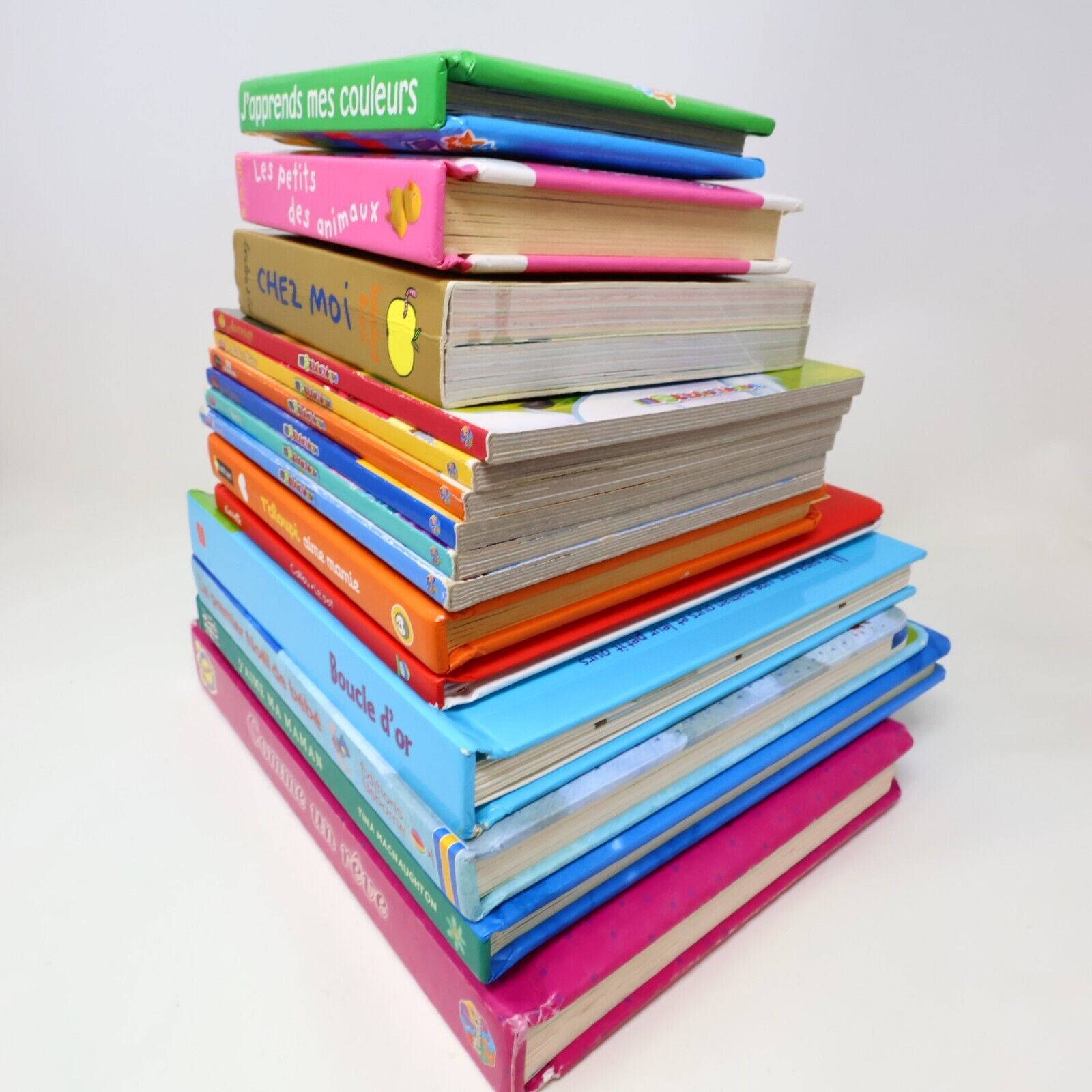 Lot 15 Livres Cartonnés Jeunes Enfants Français Young Children French Bundle Mix