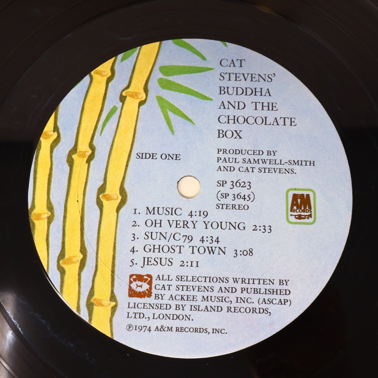 Cat Stevens Buddha And The Chocolate Box LP Record 1974 A&M SP 3623 Gatefold 70s