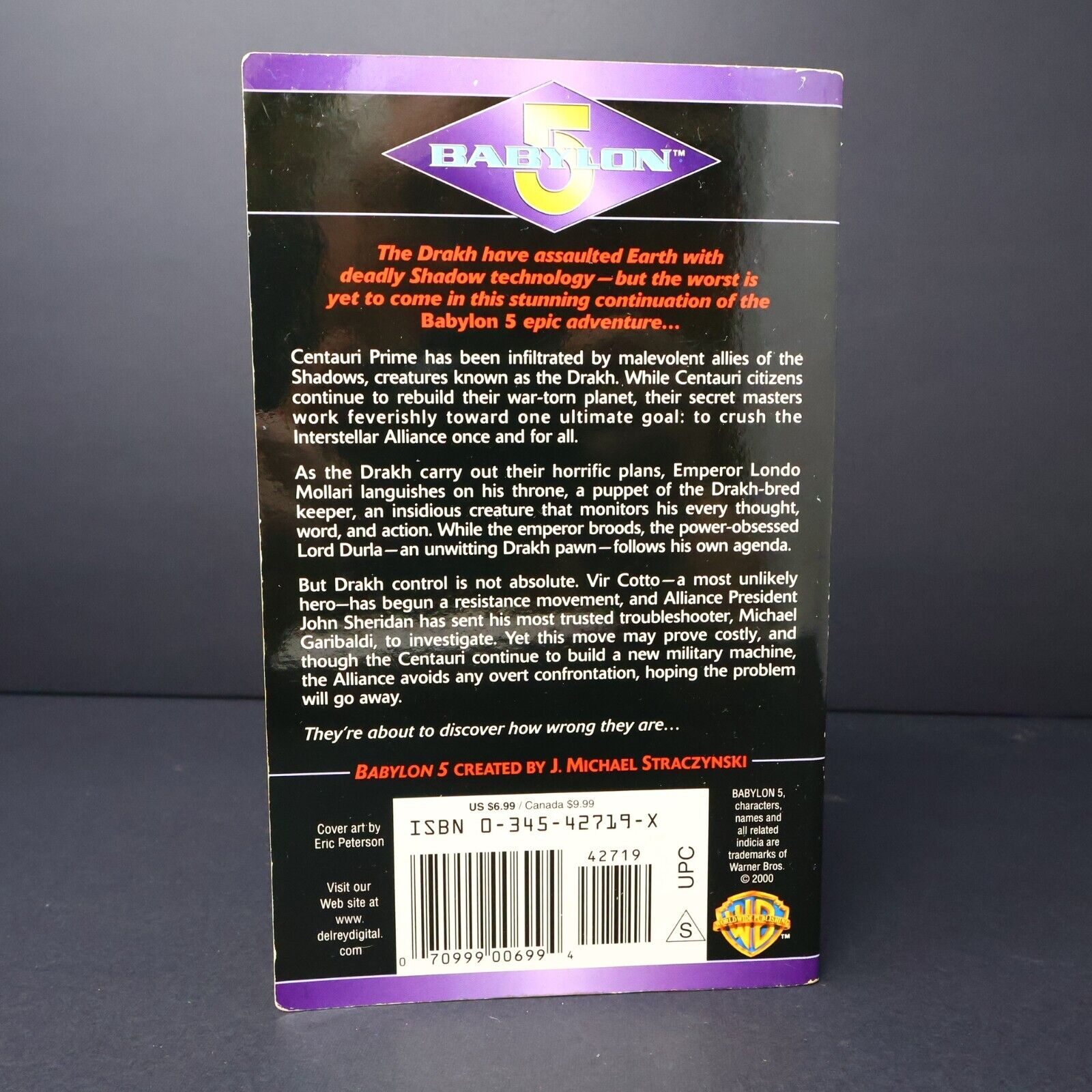 2000 Legions of Fire #2 Armies of Light and Dark Babylon 5 by Peter David Book