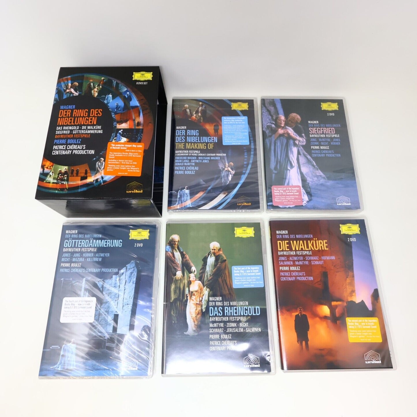 Richard Wagner Der Ring Des Nibelungen Opera DVD Box Set Pierre Boulez NTSC 4:3