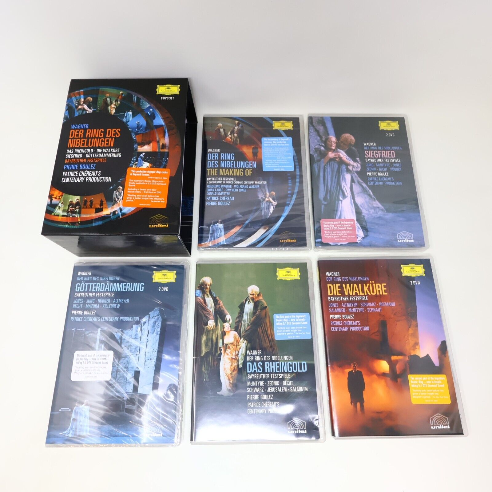 Richard Wagner Der Ring Des Nibelungen Opera DVD Box Set Pierre Boulez NTSC 4:3