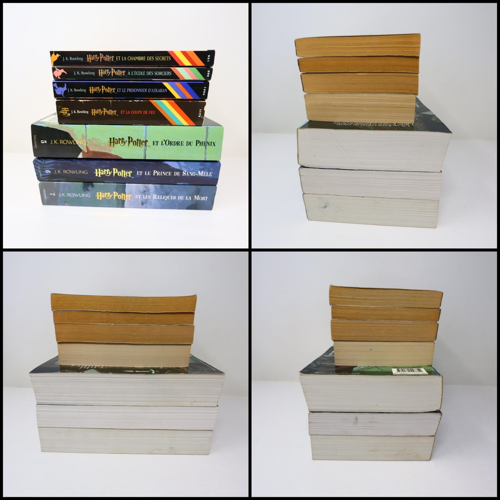 Harry Potter #1-7 Folio Junior Série Complète Lot 7 Livres J.K. Rowling PB 2000s