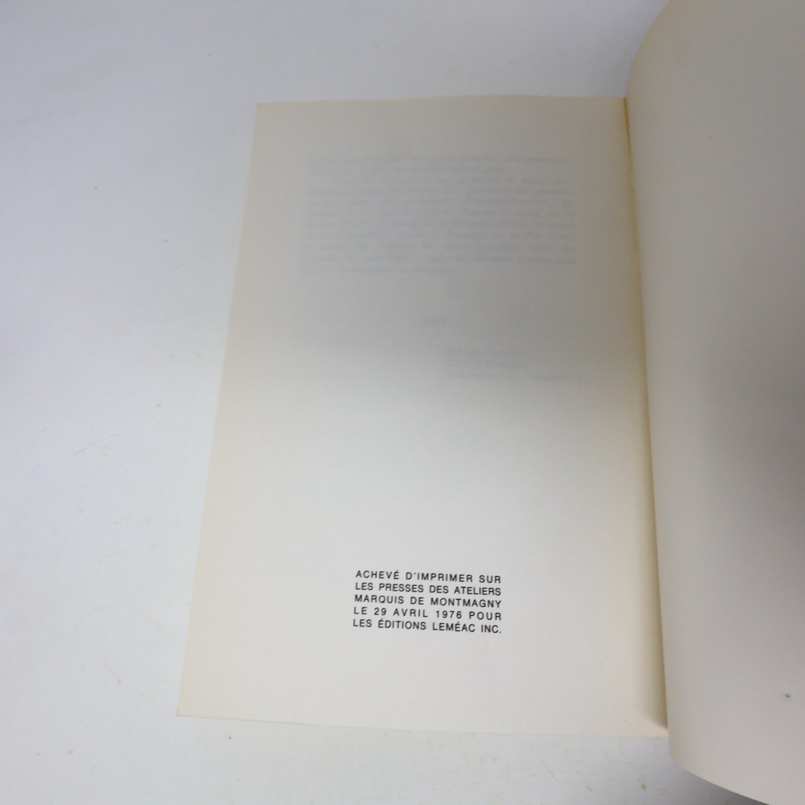 1976 Saint-André Avellin ... le Premier Côté du Monde Jean-Paul Filion Leméac PB