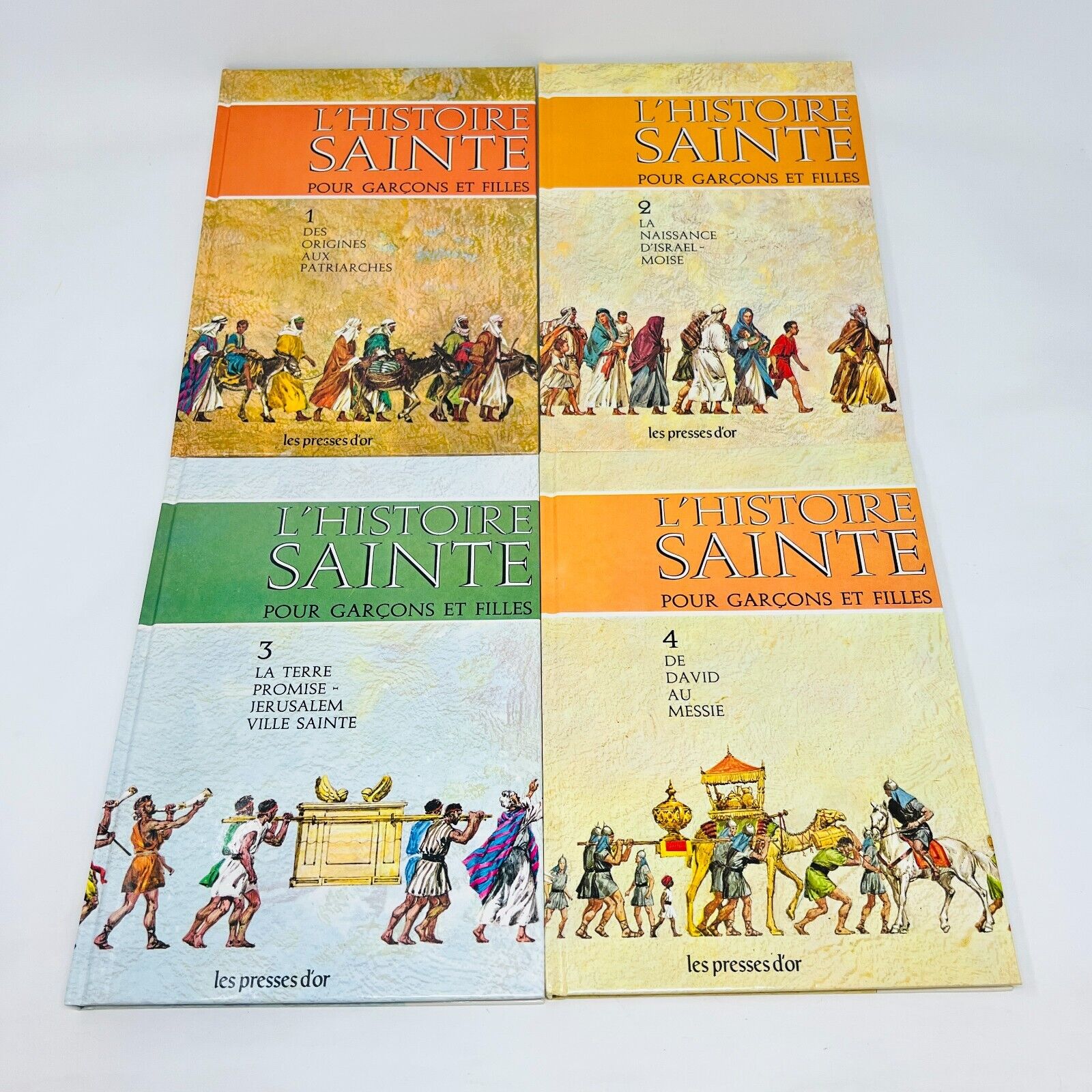 1963 Coffret L'Histoire Sainte pour Garçons et Filles #1-6 Complet Presses D'Or