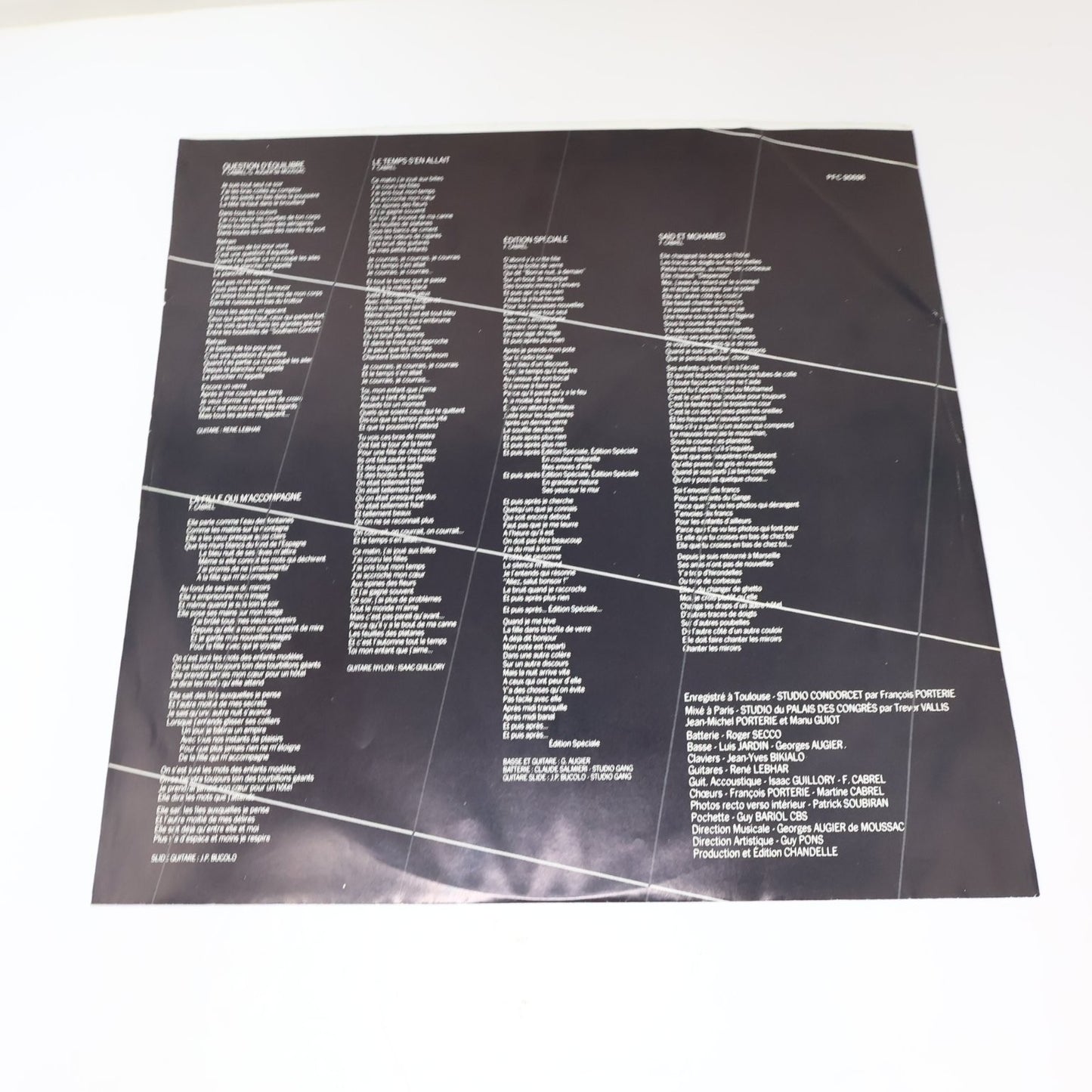 Francis Cabrel Quelqu'un de l'intérieur LP Record 1983 CBS French Pop PFC 90696