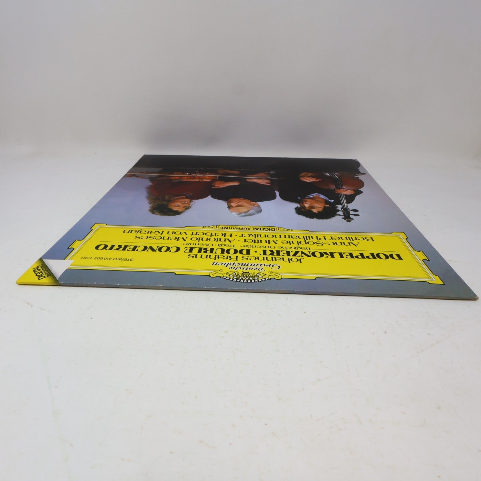 Herbert von Karajan Brahms Mutter Meneses Double Concerto LP Record 410 603-1