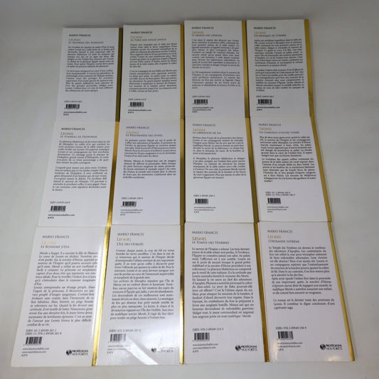 Lot 12 Livres Leonis #1-12 de Mario Francis Les Intouchables Série Complète Book