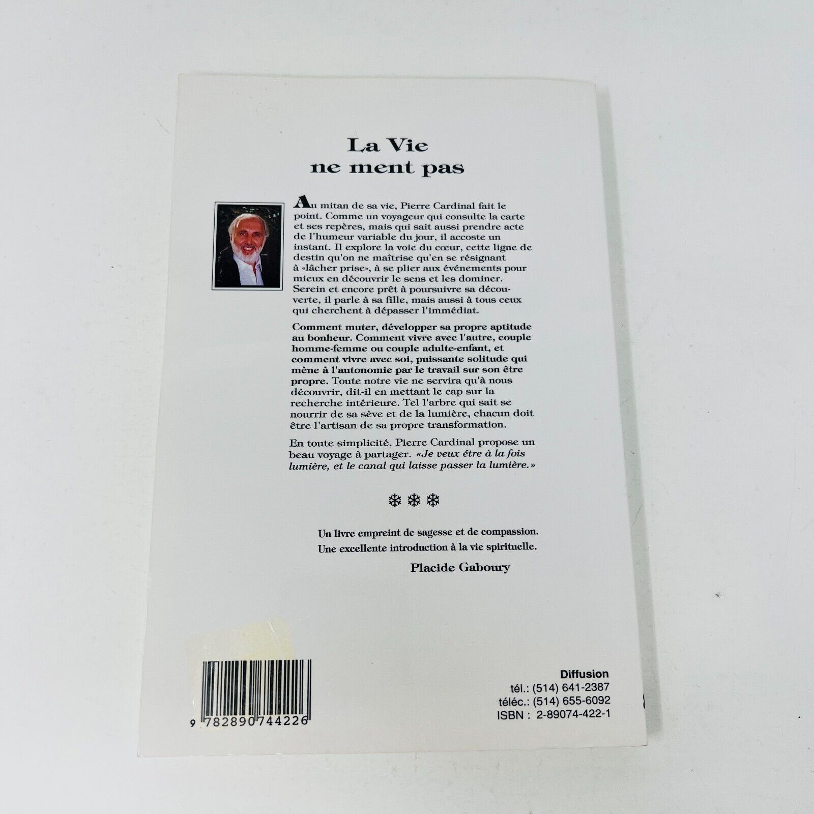 1991 La Vie ne Ment Pas de Pierre Cardinal Réflexions Pour Ceux qui Cherchent PB