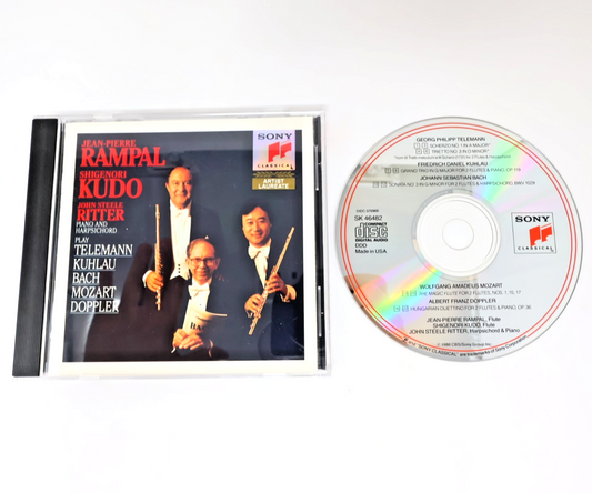 Rampal & Kudo Play Telemann/Kuhlau/Bach/Mozart/Doppler CD Ritter Sony SK 46 482