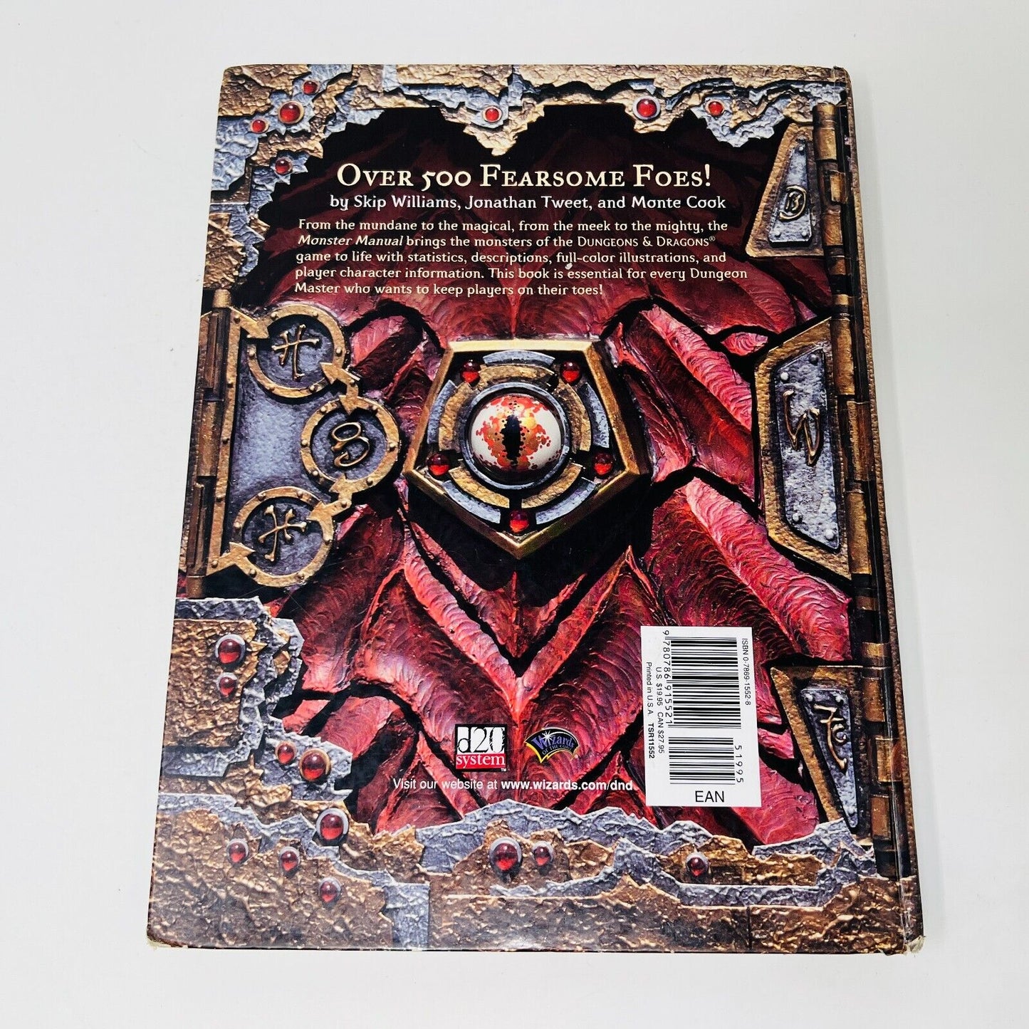 2000 Monster Manual Core Rulebook III #3 Dungeons and Dragons D&D TSR11552 HC