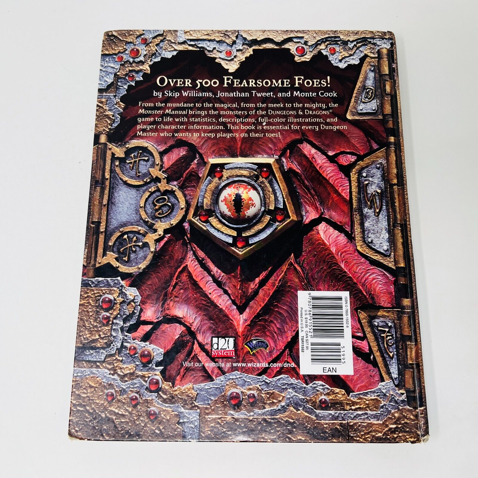 2000 Monster Manual Core Rulebook III #3 Dungeons and Dragons D&D TSR11552 HC