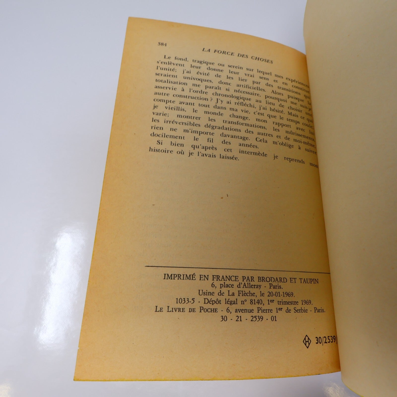 Simone de Beauvoir Lot 4 Livres La Force des Choses 1-2/Les Mandarins 1-2 Roman