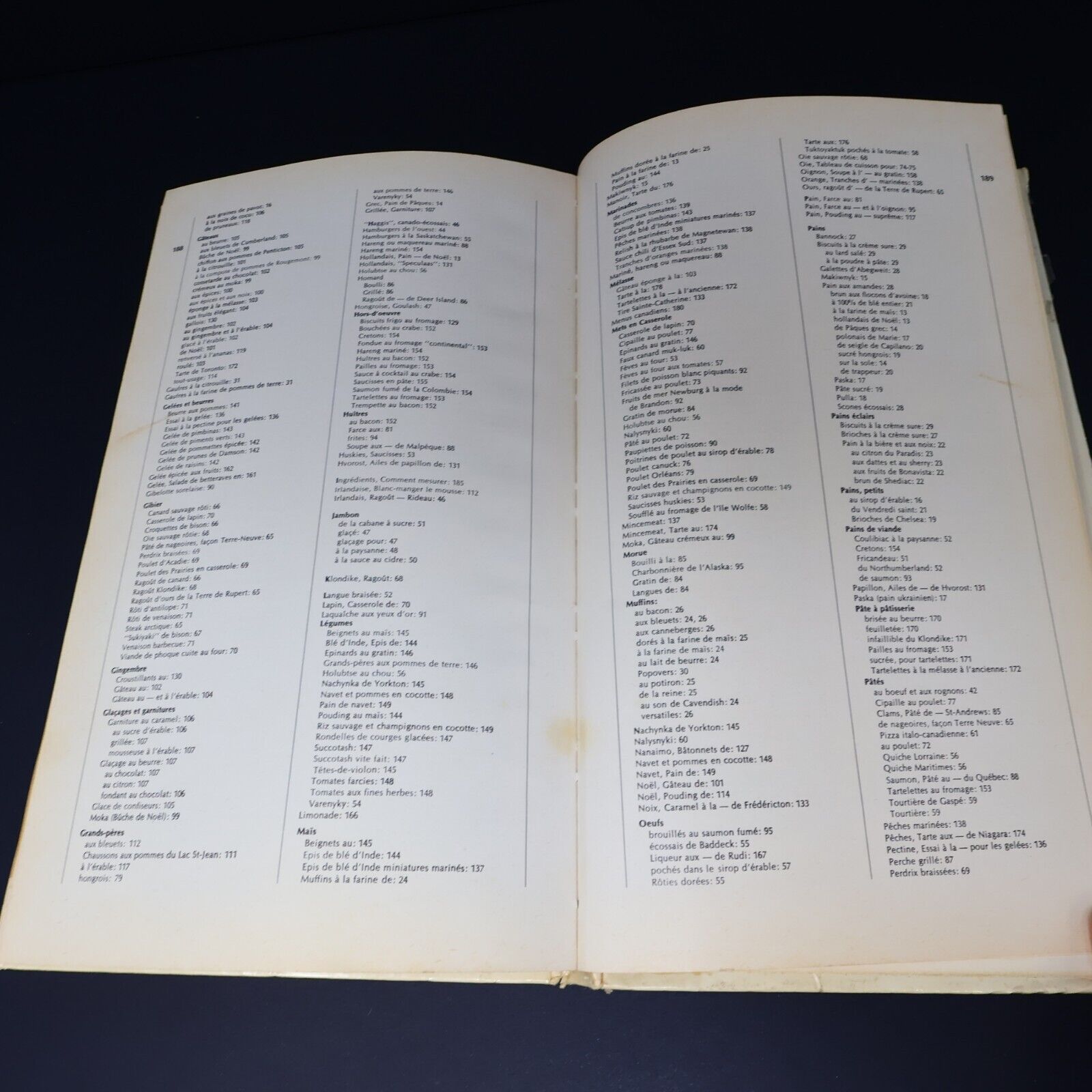 1971 Recettes Canadiennes de Laura Secord Cuisine Familiale Français Livre HC