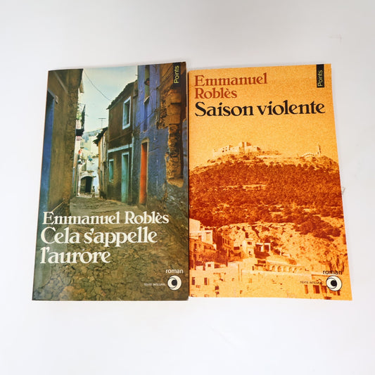 Emmanuel Roblès Lot 2 Livres Points Cela s'Appelle l'Aurore/Saison Violente PB