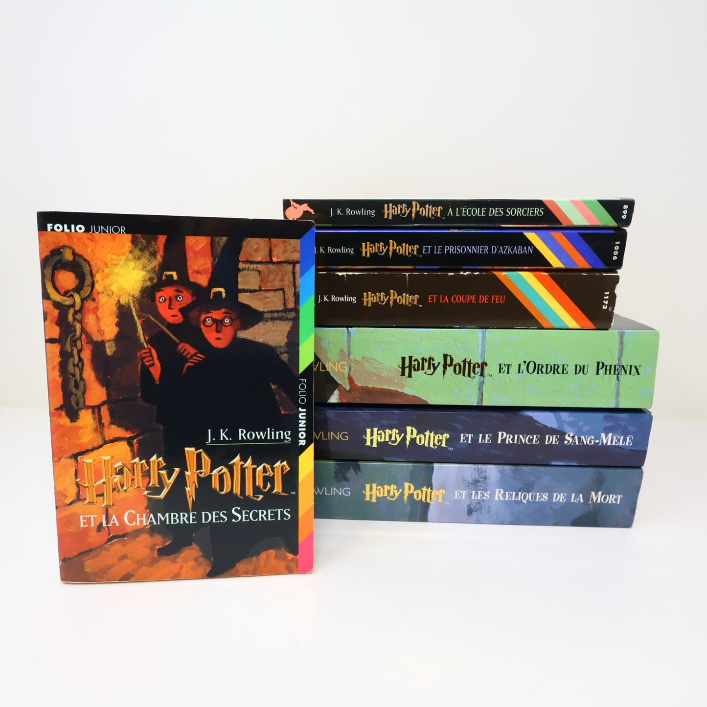 Harry Potter #1-7 Folio Junior Série Complète Lot 7 Livres J.K. Rowling PB 2000s