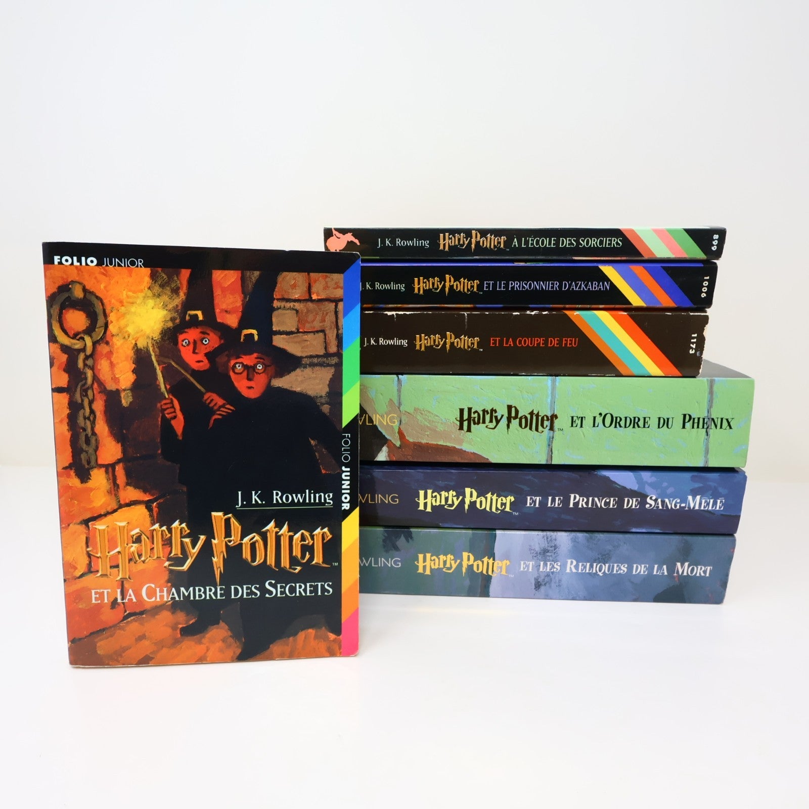 Harry Potter #1-7 Folio Junior Série Complète Lot 7 Livres J.K. Rowling PB 2000s