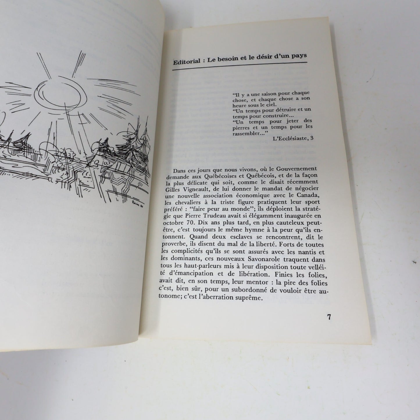 1980 Projets du Pays qui Vient Possibles Vol. 4 #2 Francoeur/Giguère/Julien 80s