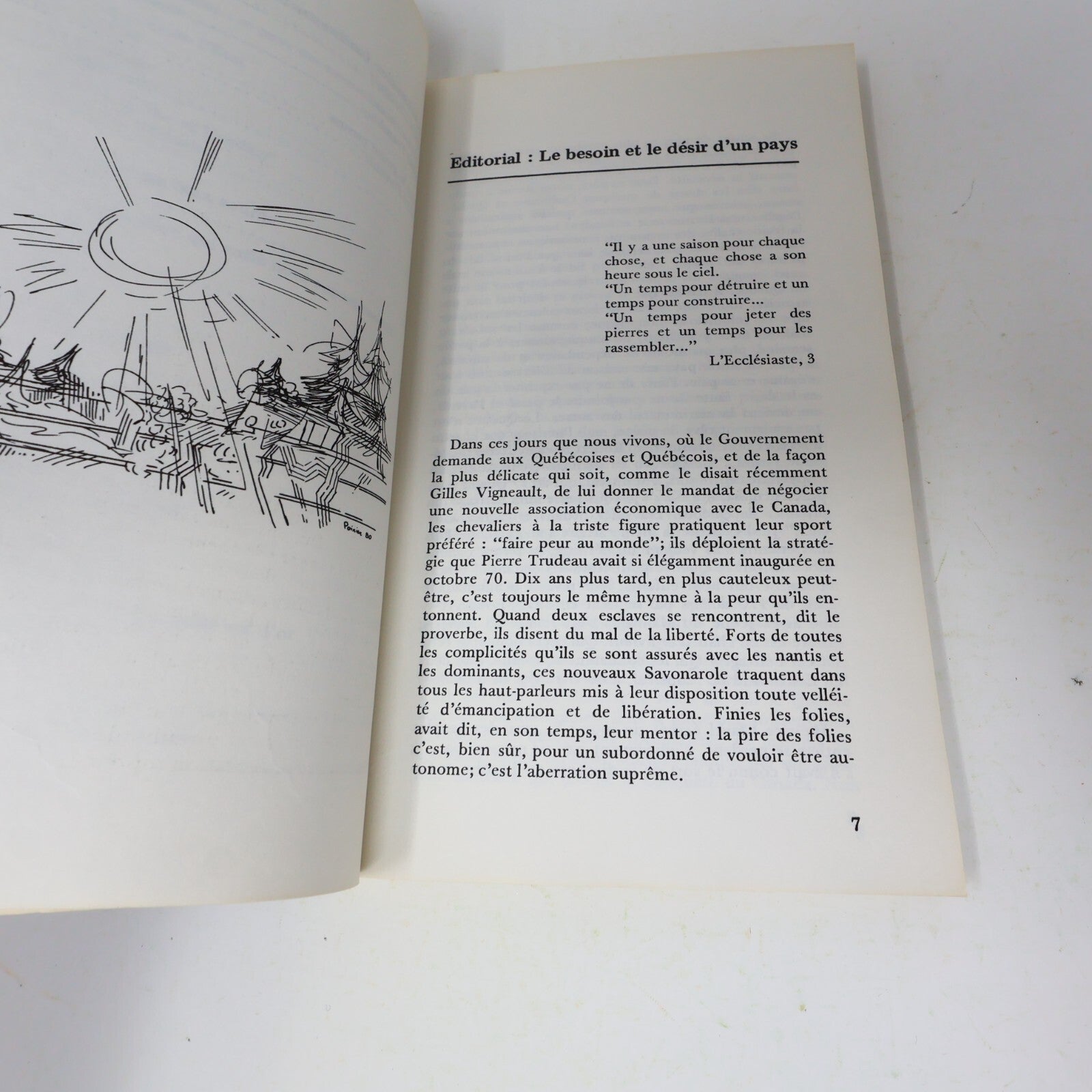 1980 Projets du Pays qui Vient Possibles Vol. 4 #2 Francoeur/Giguère/Julien 80s