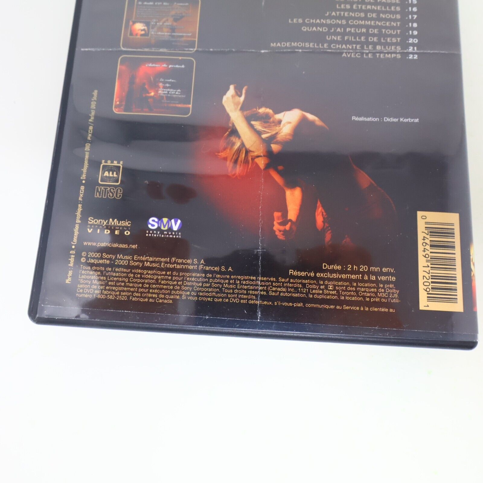 Patricia Kaas Ce Sera Nous DVD Musique Spectacle Concert NTSC Testé 2000