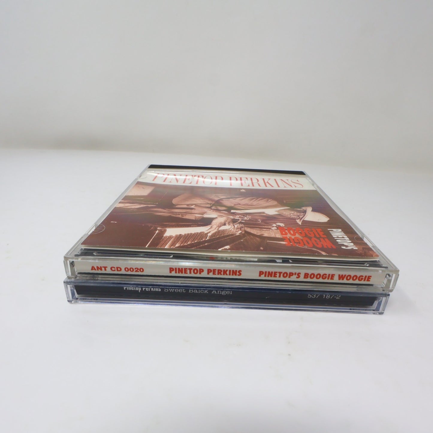 Pinetop Perkins 2 CDs Lot Sweet Black Angel/Pinetop's Boogie Woogie Blues 90s