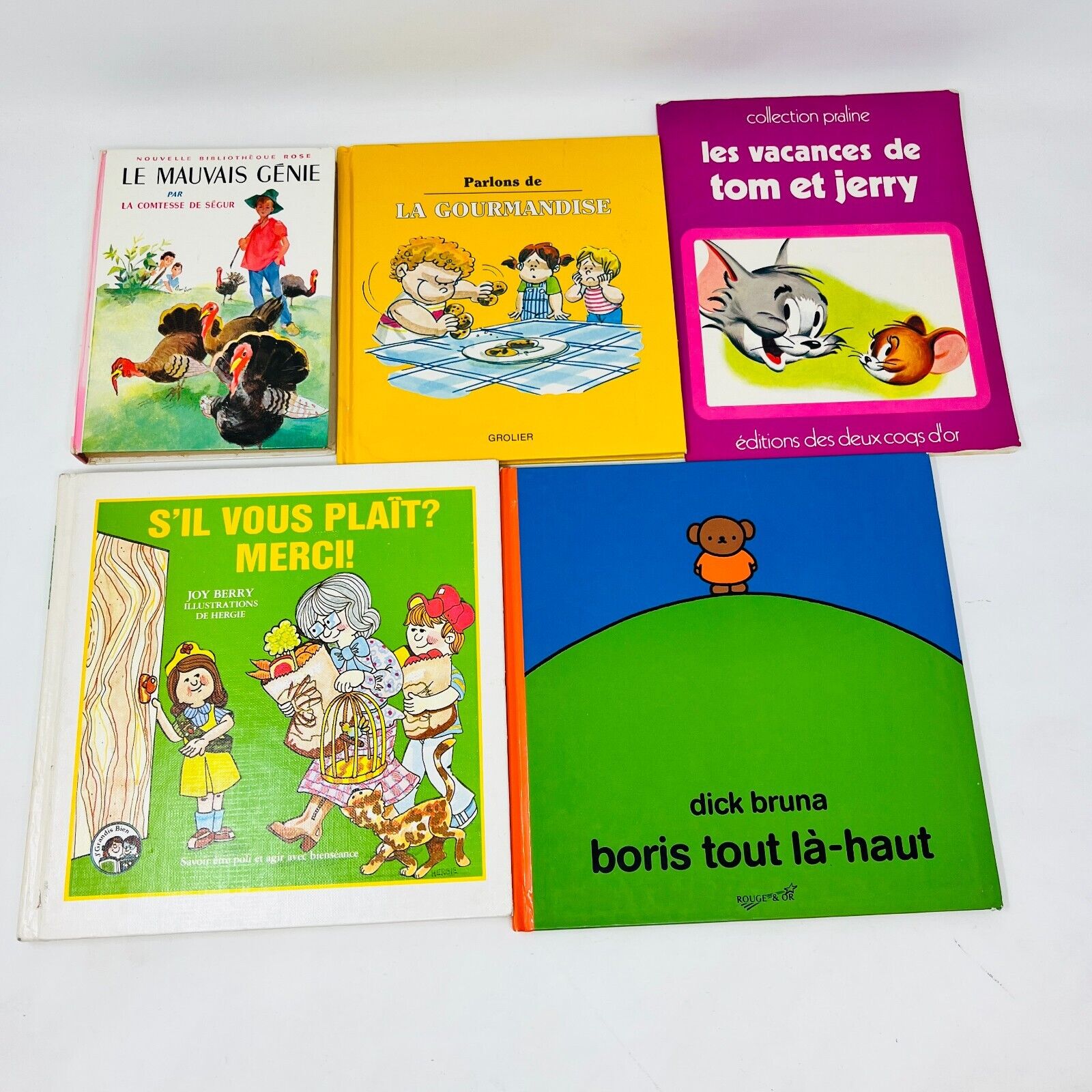Lot 19 Livres Enfants Vintages Français French Children Bundle Candy Cités d'Or