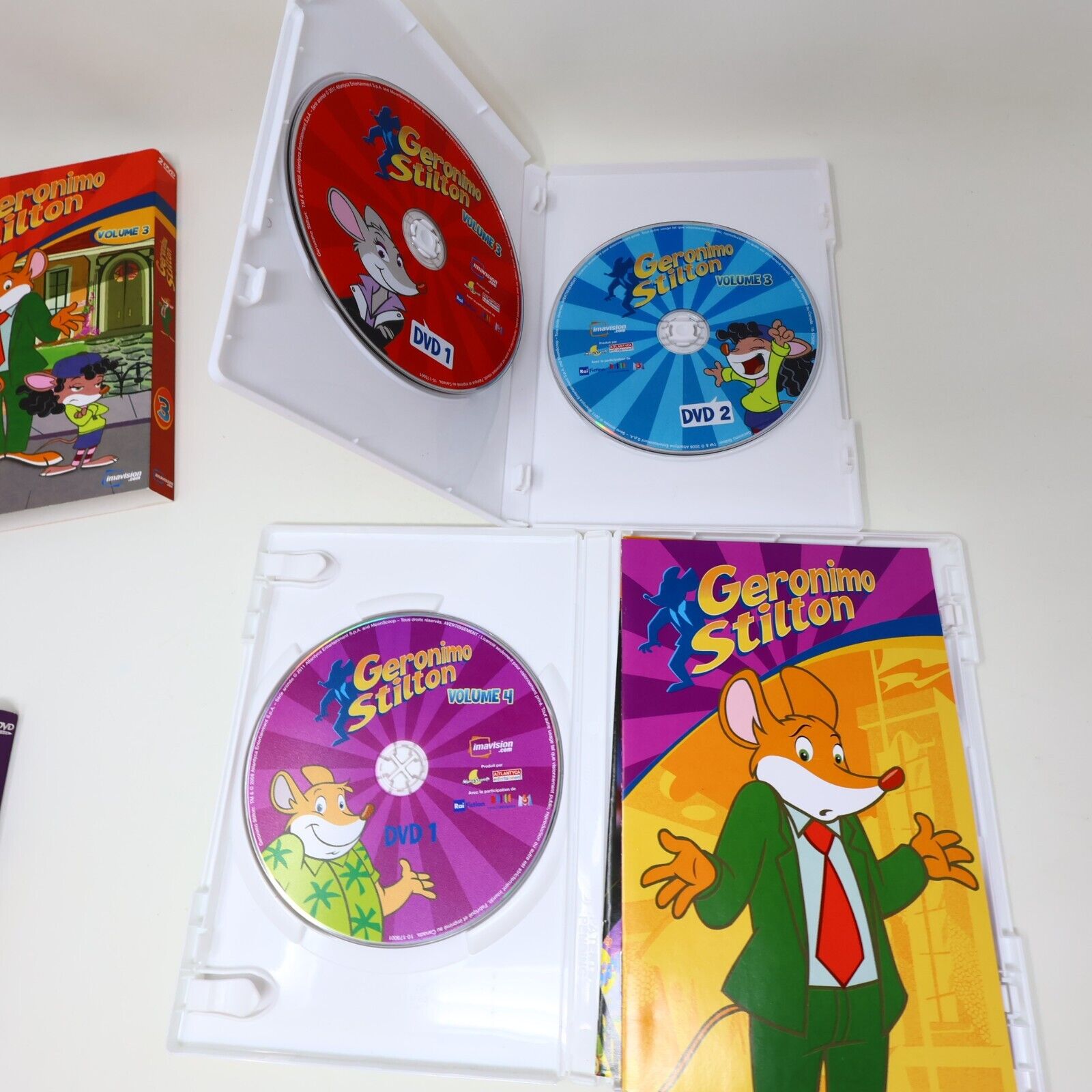 Coffret Geronimo Stilton Saisons 1 & 2 DVD Édition Limitée Testé NTSC Français