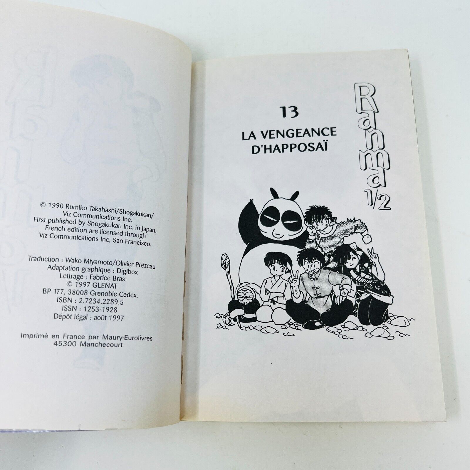 5x Mangas Ranma 1/2 #9-13 Rumiko Takahashi Glénat Français 90s Cordon Bleu Lot