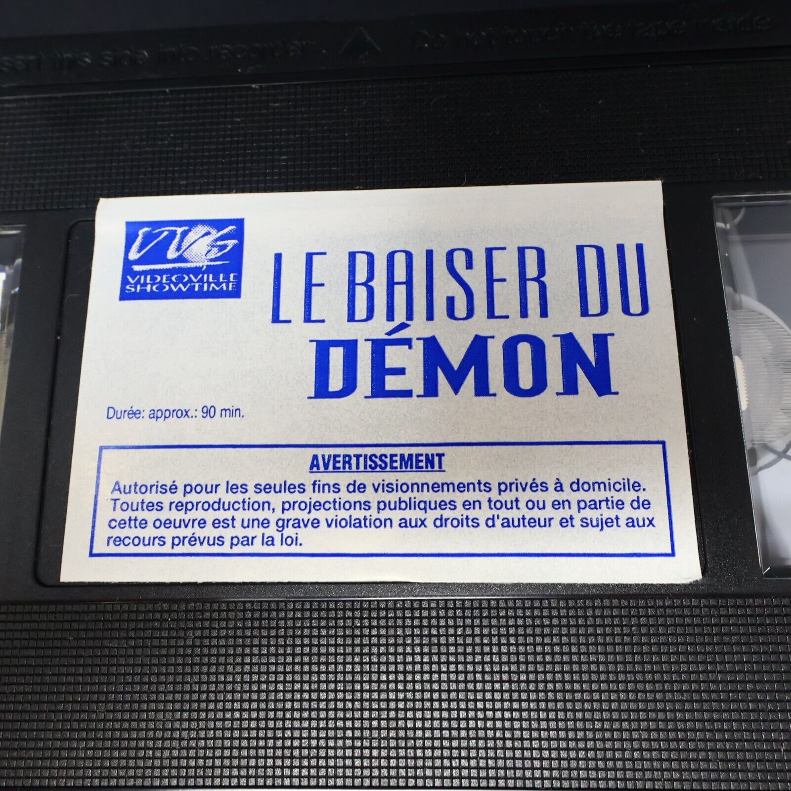 1998 Le Baiser du Démon VHS Testé Français Jeff Fahey Serpent's Lair in French