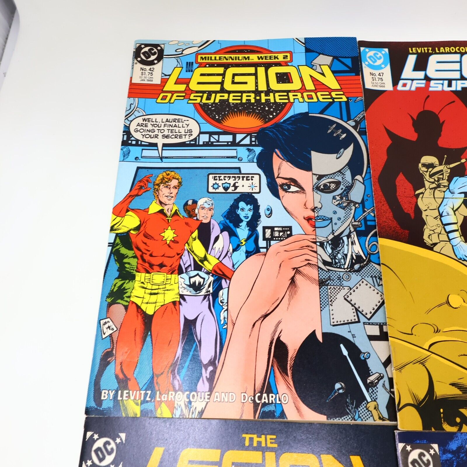 Lot 10 Comics Legion of Super-Heroes #42, 47-48, 51-56, 58 DC Levitz 1980s