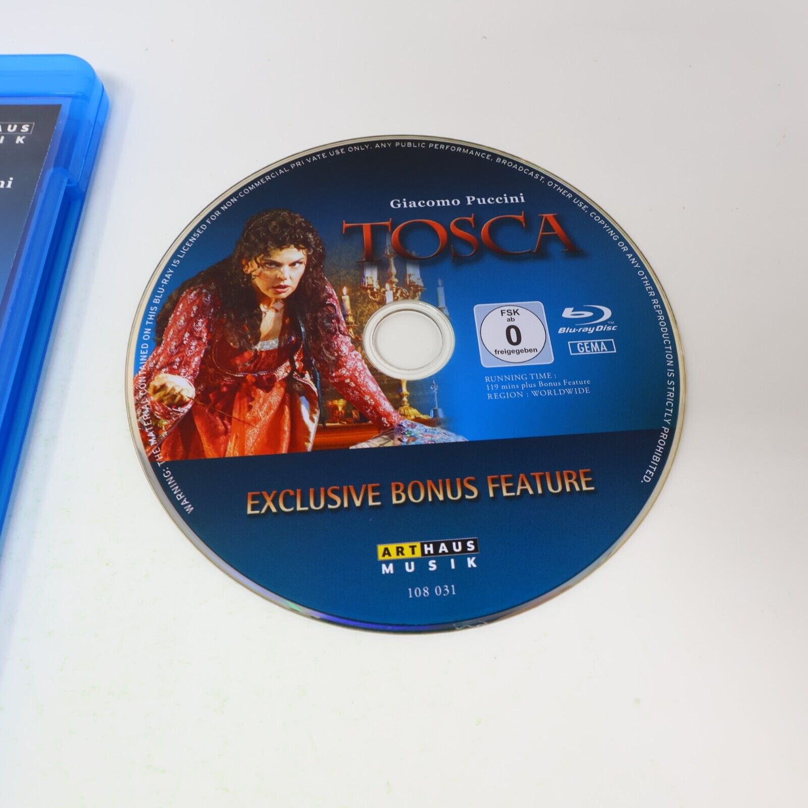 Giacomo Puccini Tosca Arena di Verona Orchestra 2011 Blu-Ray Daniel Oren Tested