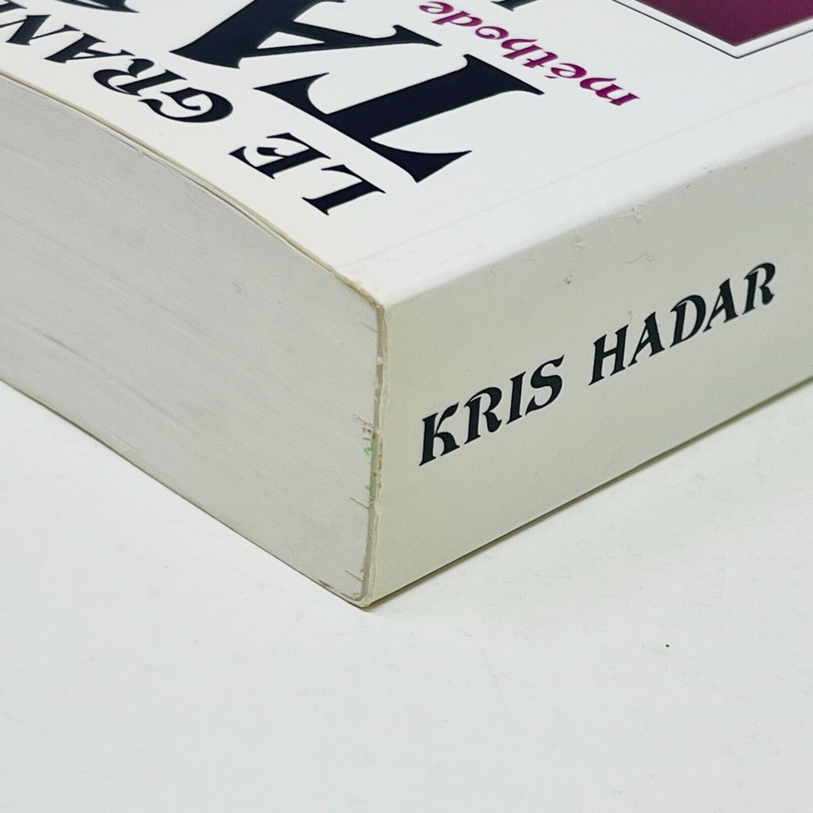 1988 Le Grand Livre du Tarot de Kris Hadar Méthode Art Divinatoire en Français
