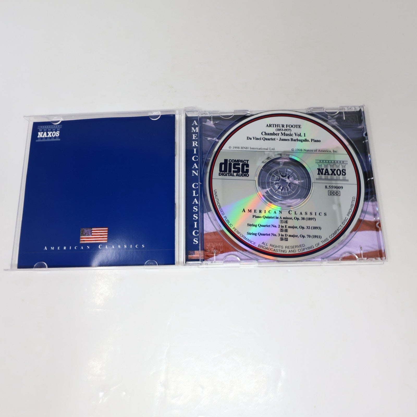 Arthur Foote/James Barbagallo CD Chamber Music #1 American Classics Naxos 1998