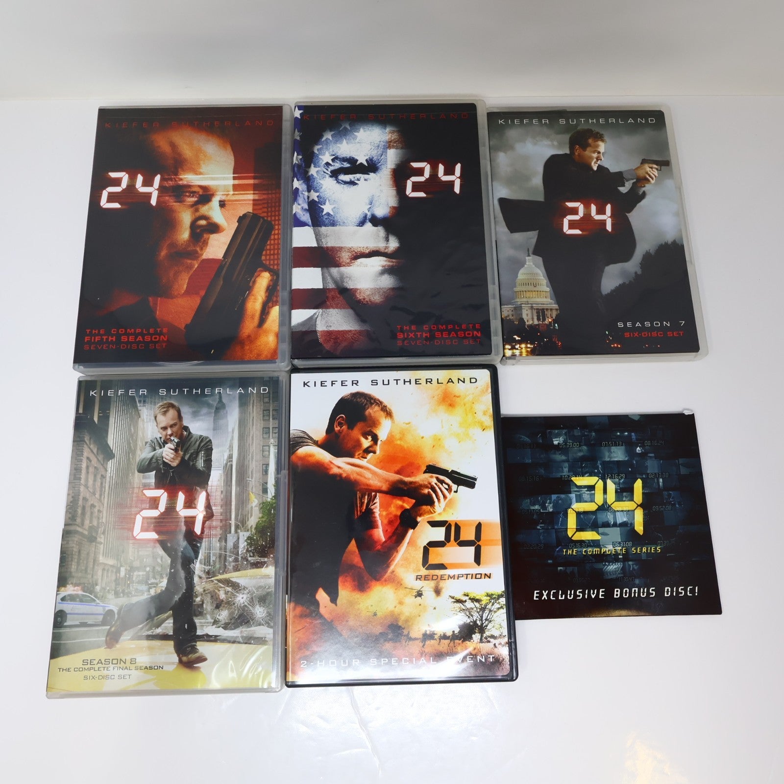 24 The Complete Series DVD Season 1-8 + Redemption + Bonus NTSC 56-Disc English
