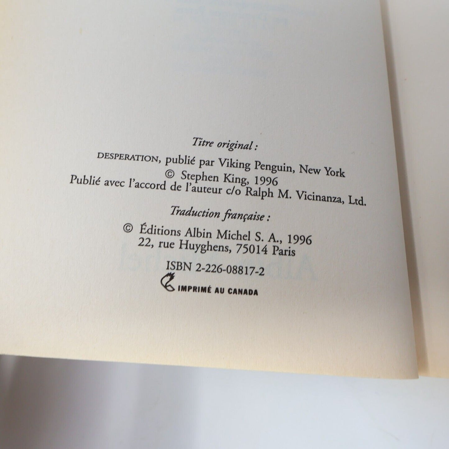 Lot 11 Livres Stephen King Albin Michel/JCL Simetierre Insomnie Horreur French