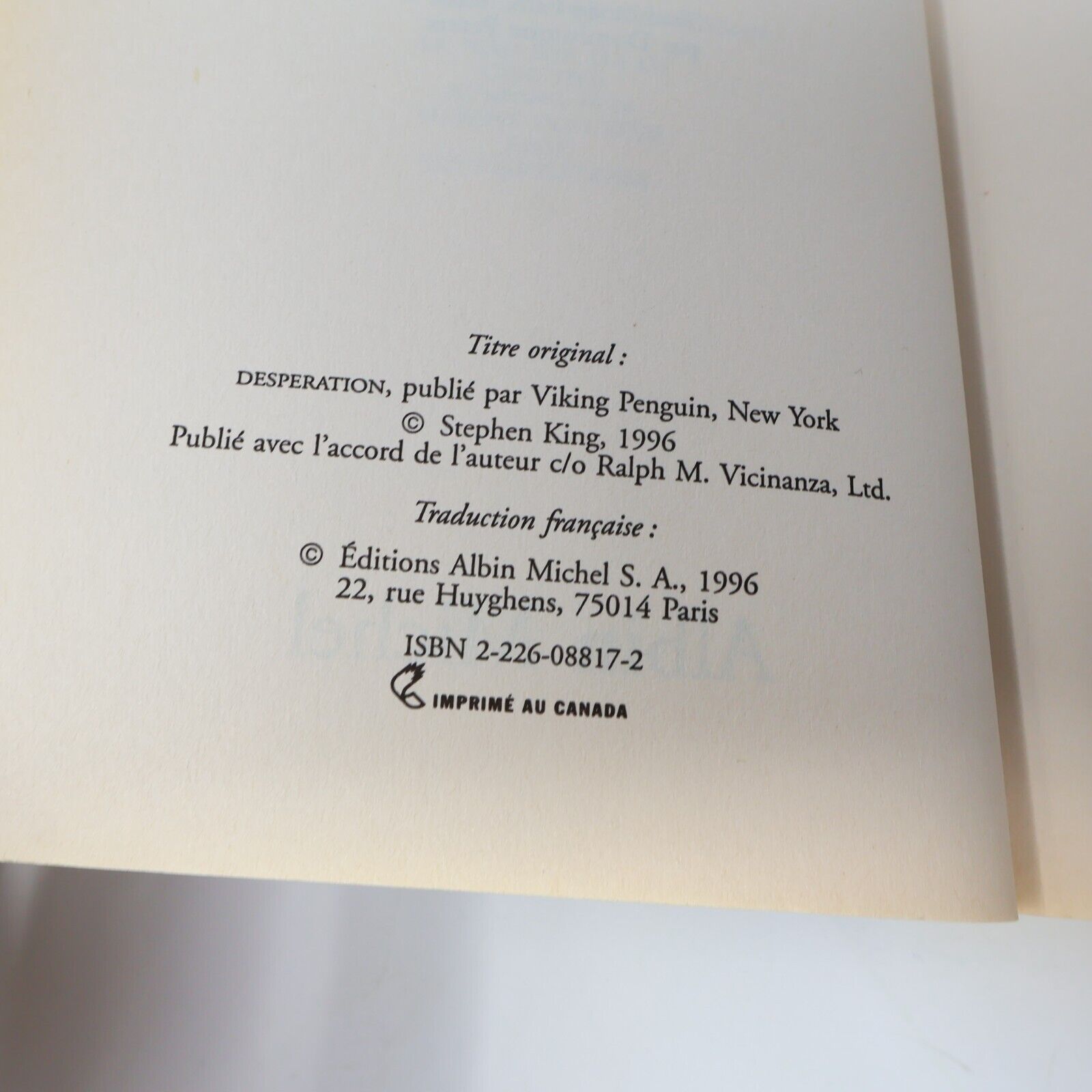 Lot 11 Livres Stephen King Albin Michel/JCL Simetierre Insomnie Horreur French