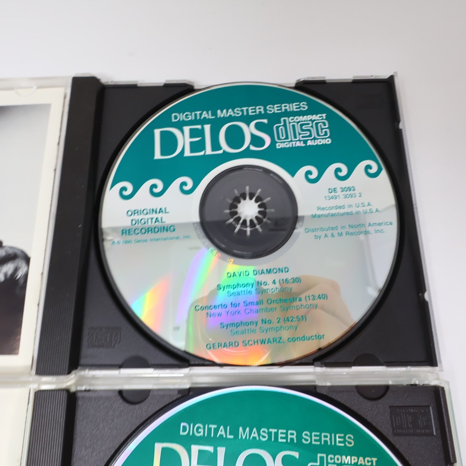 David Diamond 2 CD Lot Gerard Schwarz Symphony #2-3-4/Romeo & Juliet/Psalm Delos