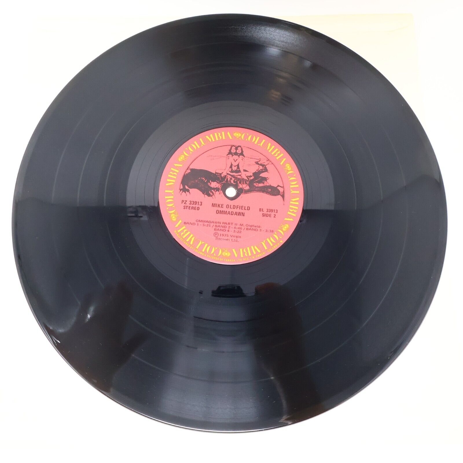 Mike Oldfield Ommadawn LP Record Vinyl PZ 33913 Columbia Canada 1975 EX/VG+