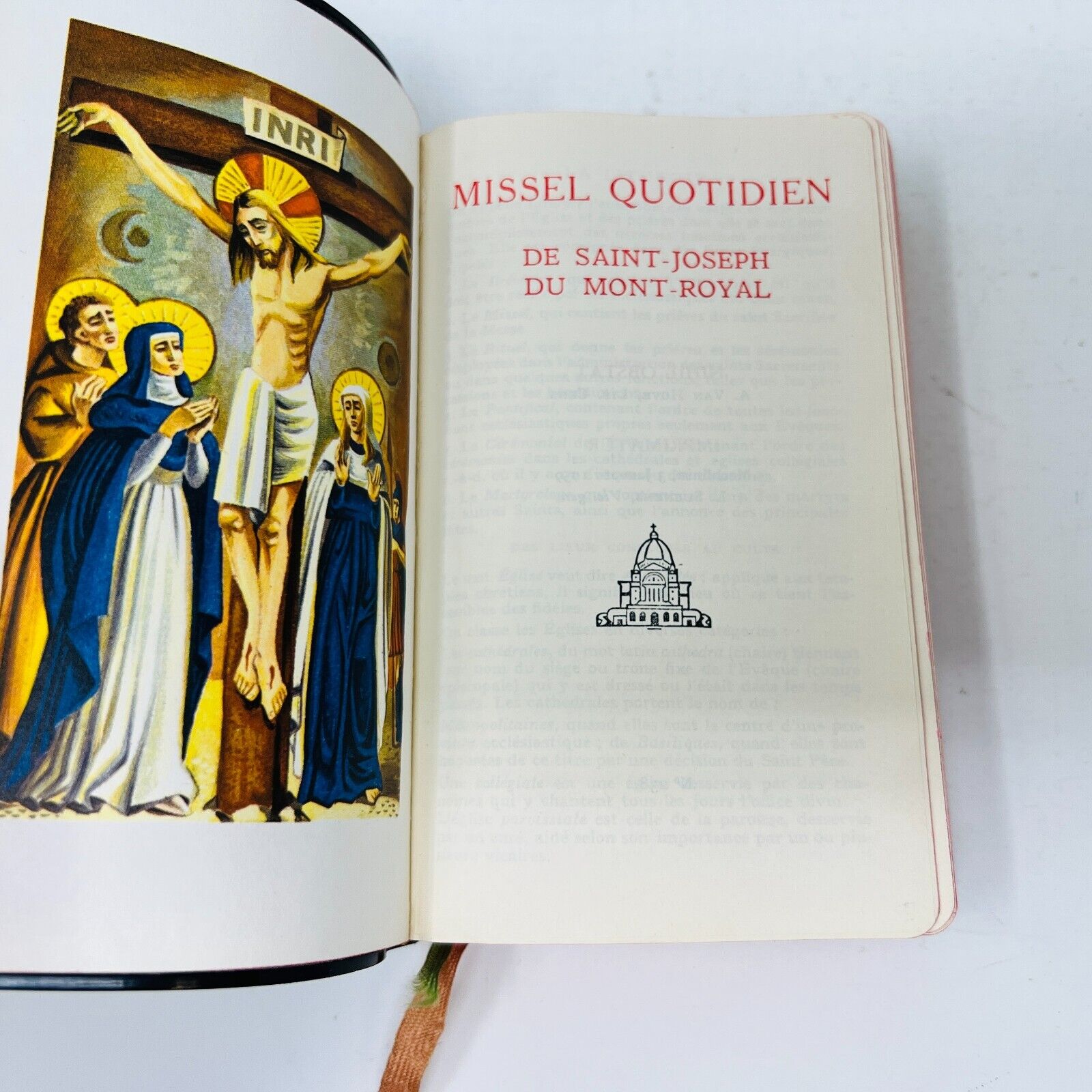 1959 Missel Vespéral Oratoire Saint-Joseph Mont-Royal Dom Gérard Français/Latin