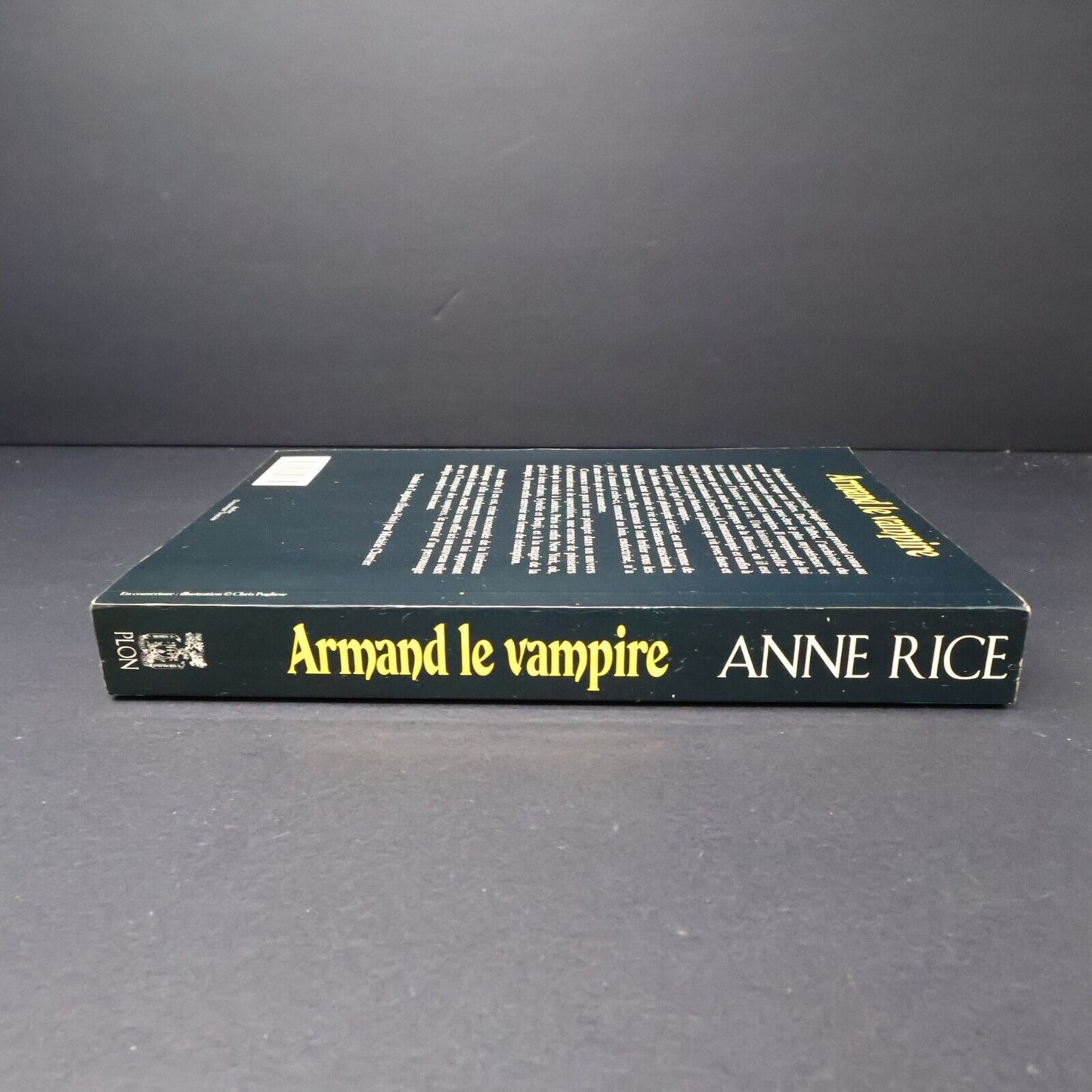 2001 Armand le Vampire de Anne Rice Vampires Plon Français Livre Paperback PB