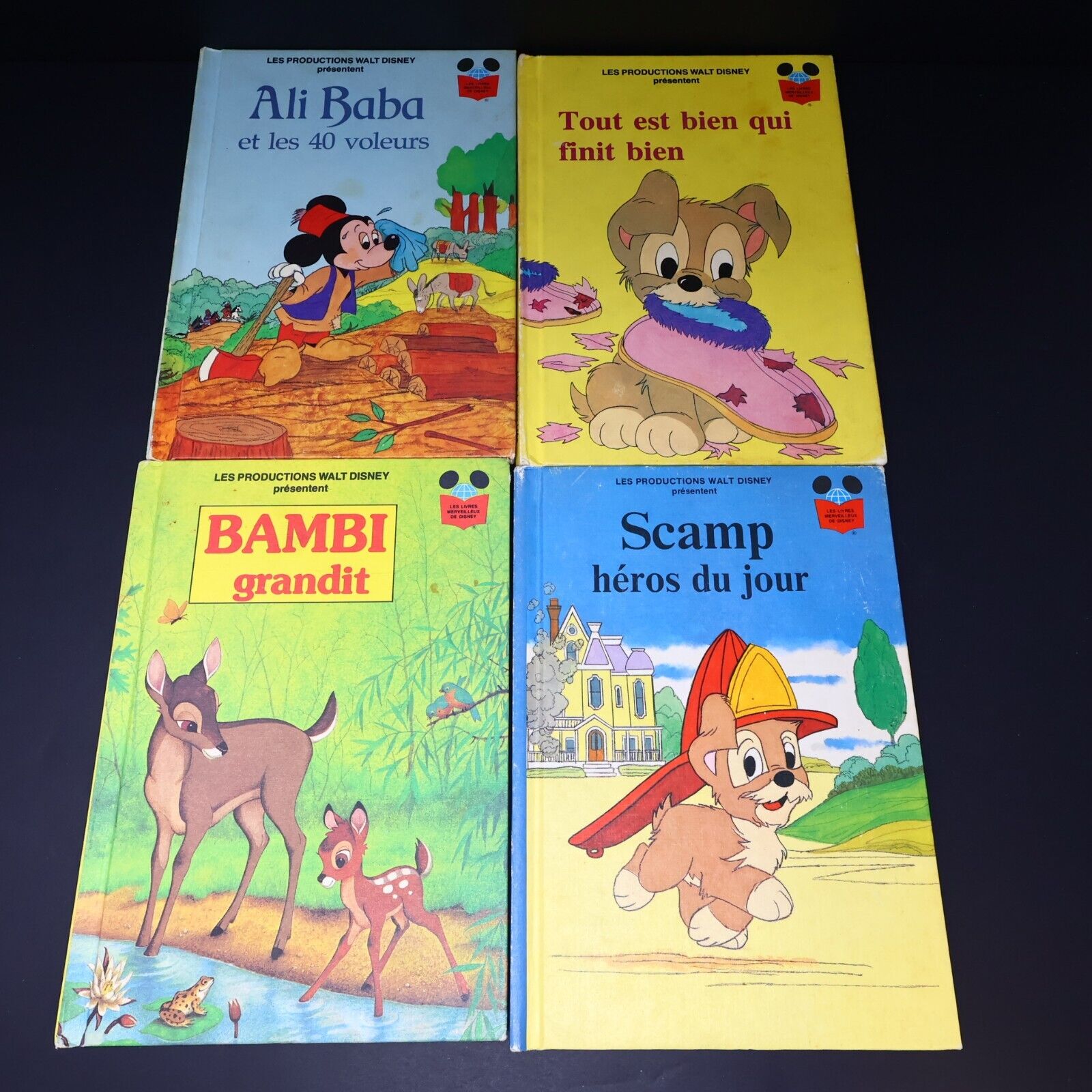 50x Livres Merveilleux de Disney Donald Mickey 70-80s Livre Loisirs Lot Français