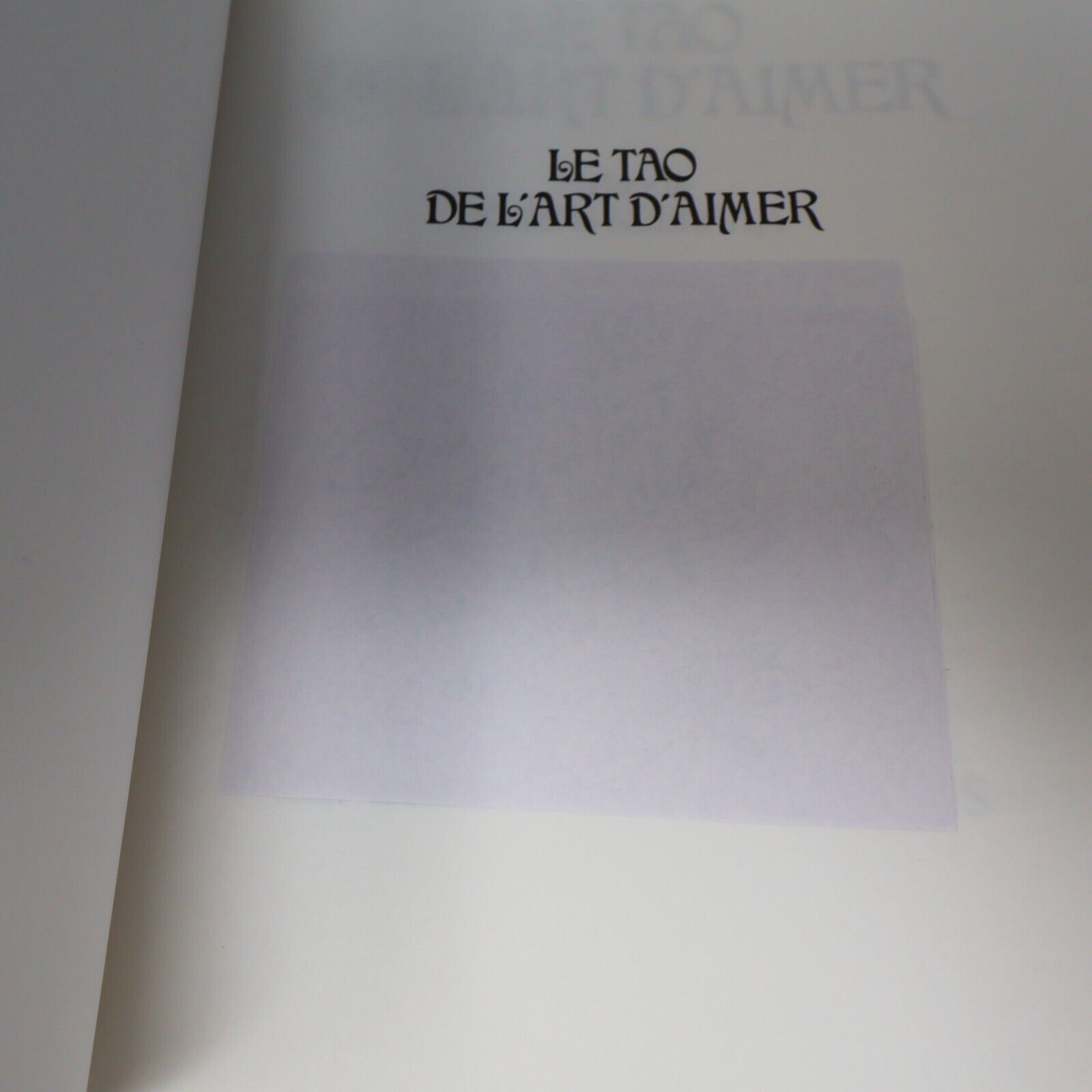 2000 Le Tao de l'Art d'Aimer de Jolang Chang Paperback PB Sexualité Français